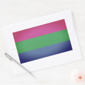 Sticker Rectangulaire Drapeau de la Pride (Enveloppe)