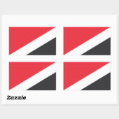 Sticker Rectangulaire Drapeau de la Principauté de Sealand (Feuille)