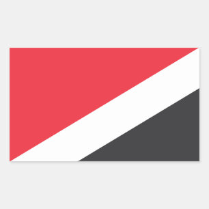 Sticker Rectangulaire Drapeau de la Principauté de Sealand