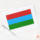 Sticker Rectangulaire Drapeau de la République de Carélie (Enveloppe)