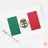 Sticker Rectangulaire Drapeau de la République mexicaine : 1824-1835, Pè (Enveloppe)