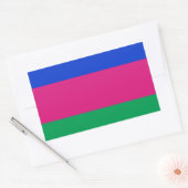 Sticker Rectangulaire Drapeau de la République populaire du Kuban (Enveloppe)