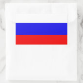 Sticker Rectangulaire Drapeau de la Russie (Sac)