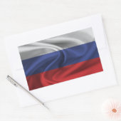 Sticker Rectangulaire Drapeau de la Russie (Enveloppe)