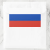 Sticker Rectangulaire Drapeau de la Russie (Sac)