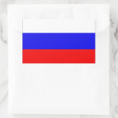 Sticker Rectangulaire Drapeau de la Russie (Sac)