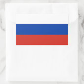 Sticker Rectangulaire Drapeau de la Russie (Sac)