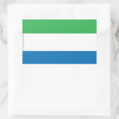 Sticker Rectangulaire Drapeau de la Sierra Leone (Sac)