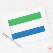 Sticker Rectangulaire Drapeau de la Sierra Leone (Enveloppe)