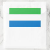 Sticker Rectangulaire Drapeau de la Sierra Leone (Sac)