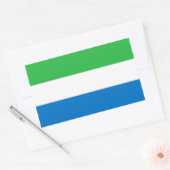 Sticker Rectangulaire Drapeau de la Sierra Leone (Enveloppe)