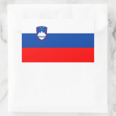 Sticker Rectangulaire Drapeau de la Slovénie (Sac)