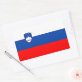 Sticker Rectangulaire Drapeau de la Slovénie (Enveloppe)