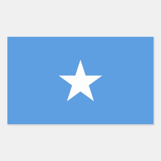 Sticker Rectangulaire Drapeau de la Somalie (Devant)