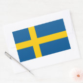 Sticker Rectangulaire Drapeau de la Suède (Enveloppe)