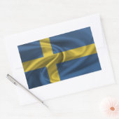 Sticker Rectangulaire Drapeau de la Suède (Enveloppe)