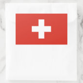 Sticker Rectangulaire Drapeau de la Suisse (Sac)