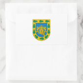Sticker Rectangulaire Drapeau de la ville de Mexico (Sac)