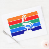 Sticker Rectangulaire Drapeau de la ville de Saint-Pétersbourg Floride A (Enveloppe)