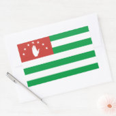 Sticker Rectangulaire Drapeau de l'Abkhazie patriotique (Enveloppe)