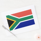 Sticker Rectangulaire Drapeau de l'Afrique du Sud (Enveloppe)