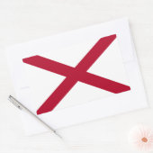 Sticker Rectangulaire Drapeau de l'Alabama (Enveloppe)
