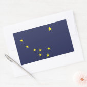 Sticker Rectangulaire Drapeau de l'Alaska (Enveloppe)