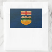 Sticker Rectangulaire Drapeau de l'Alberta (Sac)