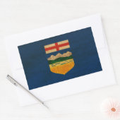 Sticker Rectangulaire Drapeau de l'Alberta (Enveloppe)