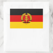 Sticker Rectangulaire Drapeau de l'Allemagne de l'Est FOUR (Sac)