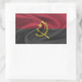 Sticker Rectangulaire Drapeau de l'Angola (Sac)