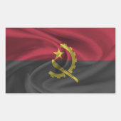 Sticker Rectangulaire Drapeau de l'Angola (Devant)