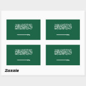 Sticker Rectangulaire Drapeau de l'Arabie saoudite (Feuille)