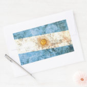 Sticker Rectangulaire Drapeau de l'Argentine (Enveloppe)