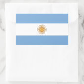 Sticker Rectangulaire Drapeau de l'Argentine (Sac)