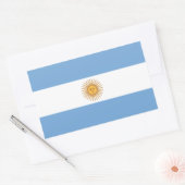 Sticker Rectangulaire Drapeau de l'Argentine (Enveloppe)