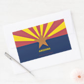 Sticker Rectangulaire Drapeau de l'Arizona (Enveloppe)