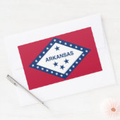 Sticker Rectangulaire Drapeau de l'Arkansas (Enveloppe)