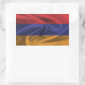 Sticker Rectangulaire Drapeau de l'Arménie (Sac)