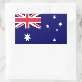 Sticker Rectangulaire Drapeau de l'Australie (Sac)