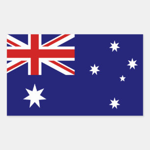 Sticker Rectangulaire Drapeau de l'Australie