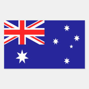Sticker Rectangulaire Drapeau de l'Australie