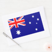 Sticker Rectangulaire Drapeau de l'Australie (Enveloppe)