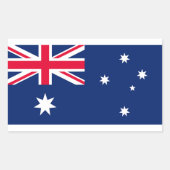 Sticker Rectangulaire Drapeau de l'Australie (Devant)