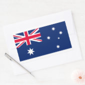 Sticker Rectangulaire Drapeau de l'Australie (Enveloppe)