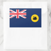 Sticker Rectangulaire Drapeau de l'Australie occidentale (Sac)