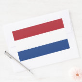Sticker Rectangulaire Drapeau de l'autocollant Pays-Bas (Enveloppe)