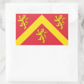 Sticker Rectangulaire Drapeau de l'autocollant rectangulaire Anglesey (Sac)