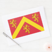 Sticker Rectangulaire Drapeau de l'autocollant rectangulaire Anglesey (Enveloppe)
