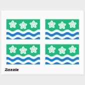 Sticker Rectangulaire Drapeau de l'autocollant rectangulaire Cumberland (Feuille)